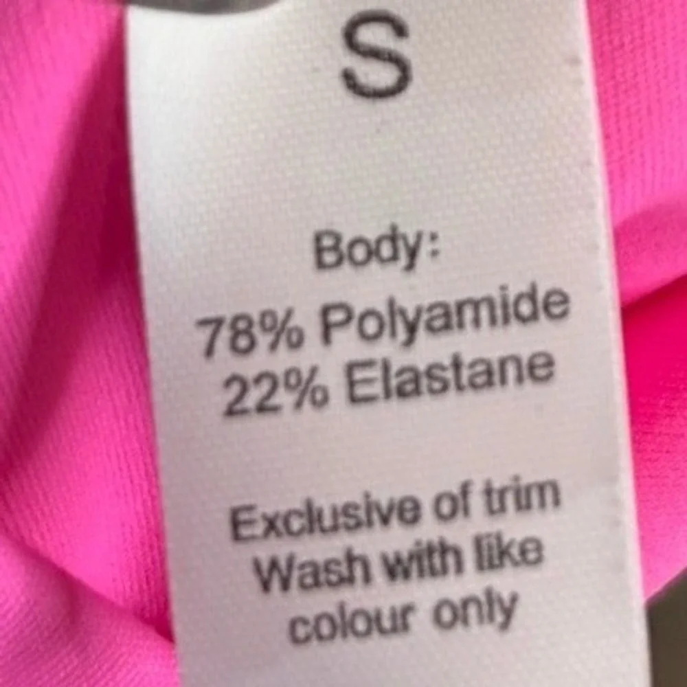 Pink Activewear Set Biker Shorts & Strappy Sports Bra Size S